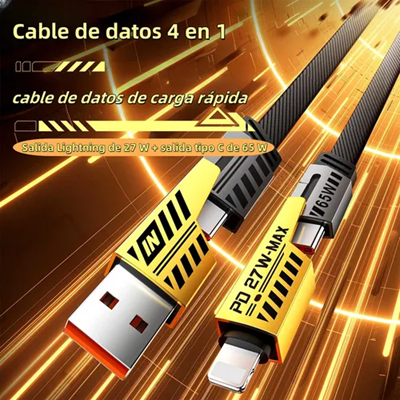 Cable de Transmision de Datos 4 en 1